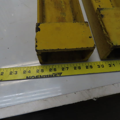 40" x 4"x 1-1/2" Tall  Stacker Walkie Fork Extensions 1 Pair Lot of 2