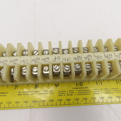 Allen Bradley Bul 1492 Style CA Wire Terminal Block Rail Assembly Lot Of 60