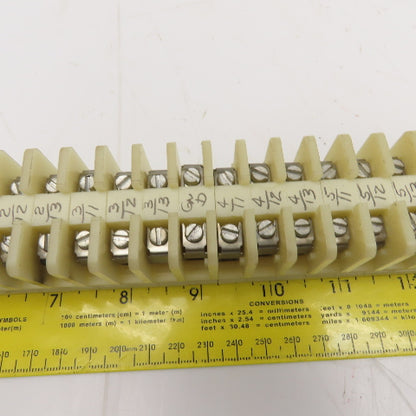 Allen Bradley Bul 1492 Style CA Wire Terminal Block Rail Assembly Lot Of 60