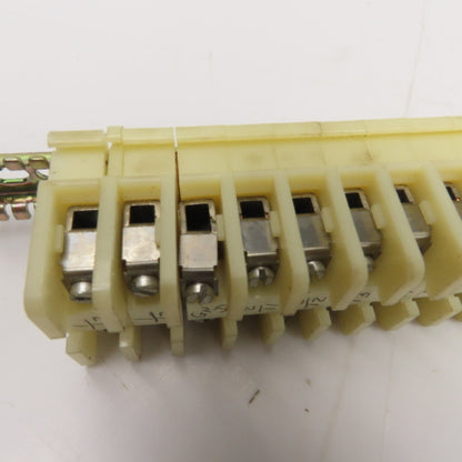 Allen Bradley Bul 1492 Style CA Wire Terminal Block Rail Assembly Lot Of 60