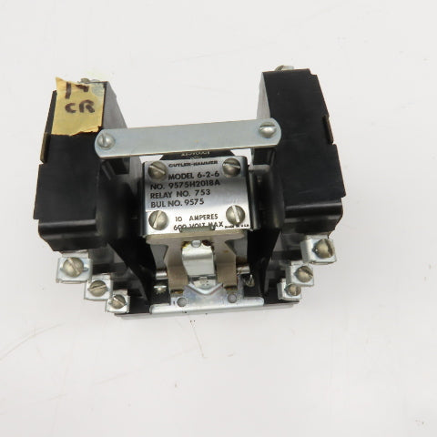 Cutler Hammer 9575H2018A 6-2-6 600V 10A Relay 115V Coil