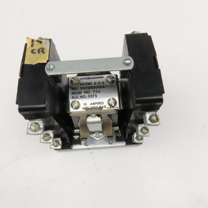 Cutler Hammer 9575H2018A 6-2-6 600V 10A Relay 115V Coil