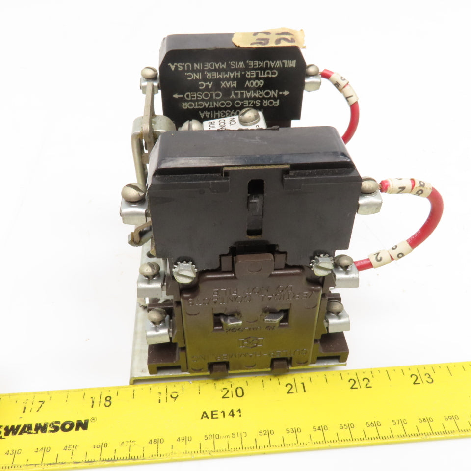 Cutler Hammer 9560ED70 Model 6 600V 18A Contactor Relay 115V Coil NEMA Size 0
