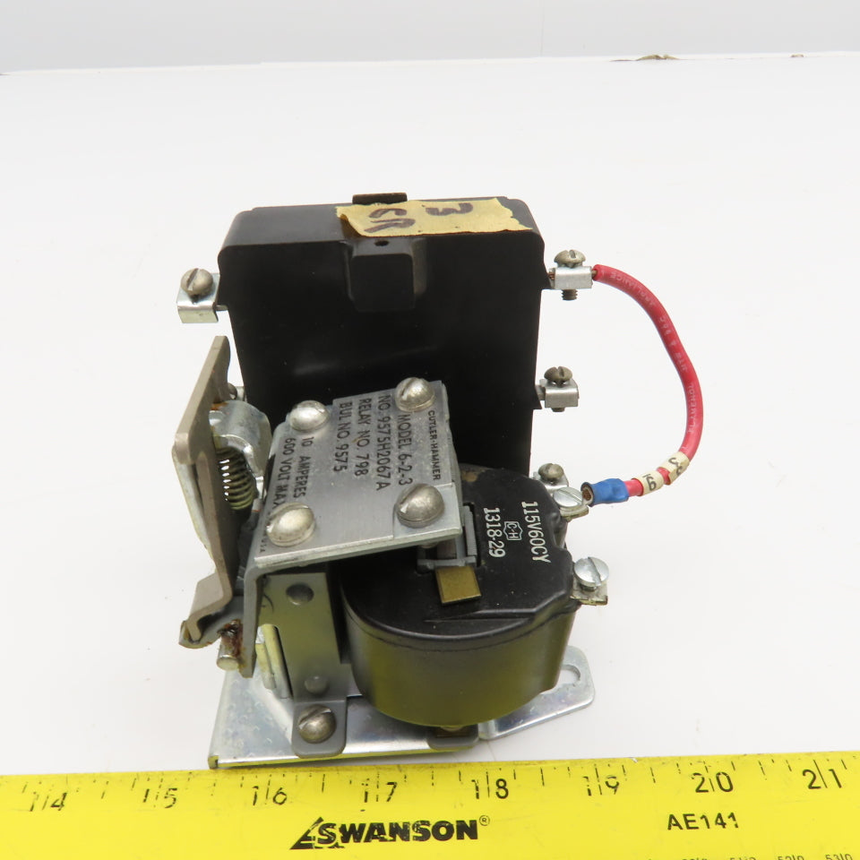 Cutler Hammer 9575H2067A Bul 9575 600V 10A Contactor Relay 115V Coil