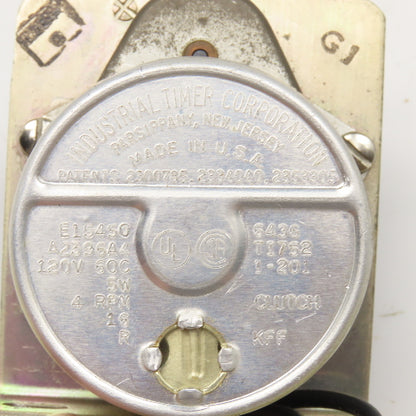 Industrial Timer Corp E15450 120V Timer Relay