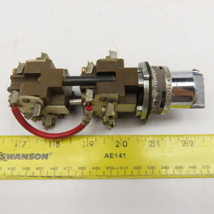 Square D Class 9001 Type TF 2 Position Selector Switch 600V AC 120V DC