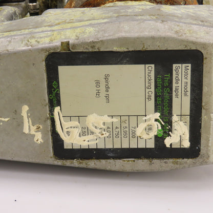 Sugino SN3U Selfeeder Newtric Drilling Head 3.15" Stroke 0.25kW 230/460V 3PH