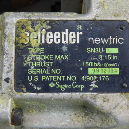 Sugino SN3U Selfeeder Newtric Drilling Head 3.15" Stroke 0.25kW 230/460V 3PH