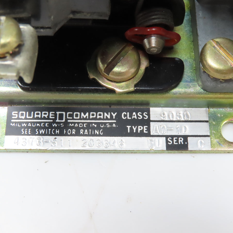 Square D Class 9001 Type A0-1D 120-600V Time Delay Relay