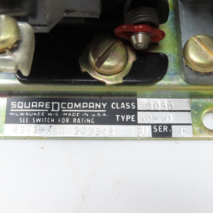 Square D Class 9001 Type A0-1D 120-600V Time Delay Relay