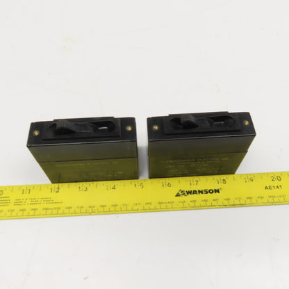 Heinemann 40-719B 15A 115V 60Hz Single Pole Breaker Lot Of 2