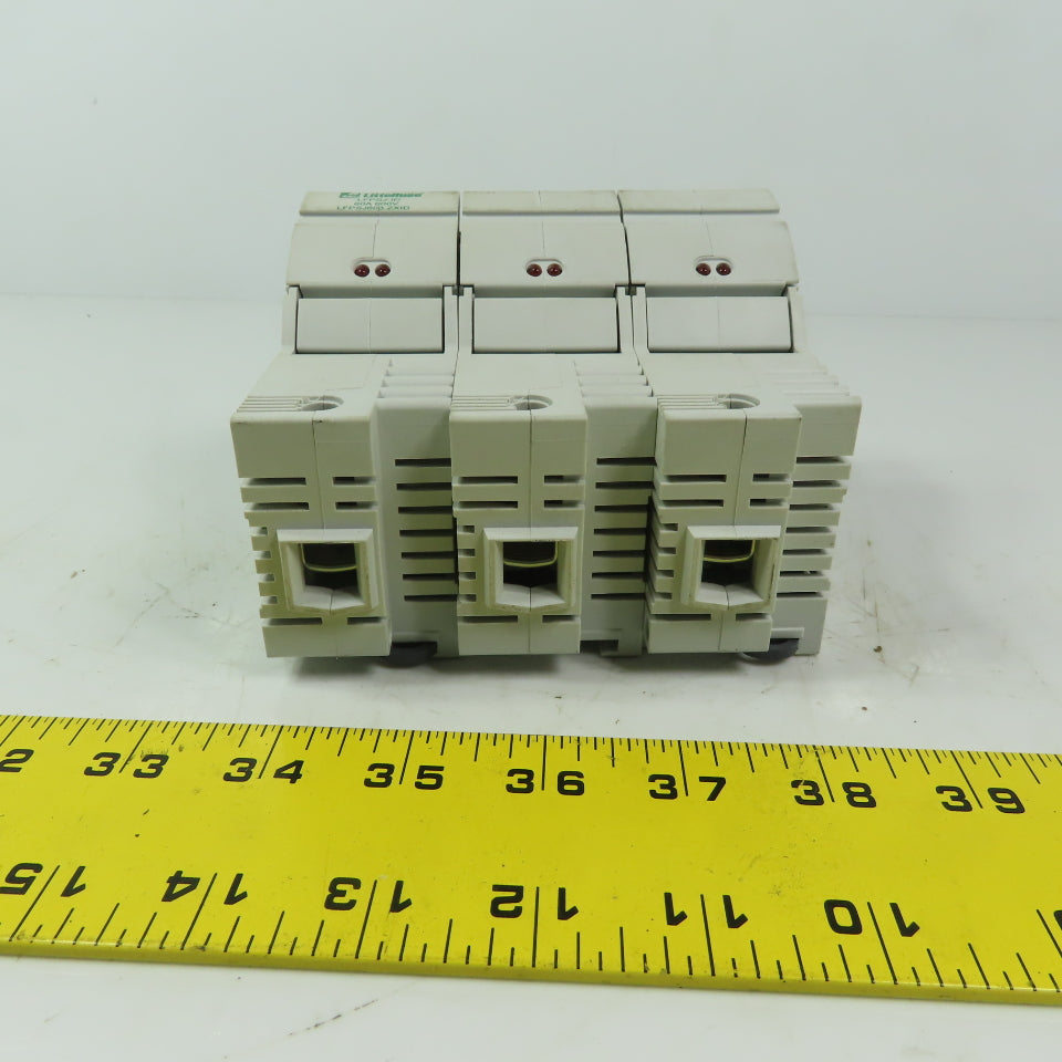 Littlefuse LFPSJ603 60A 600V Fuse Holder 3 Pole Din Rail Mount