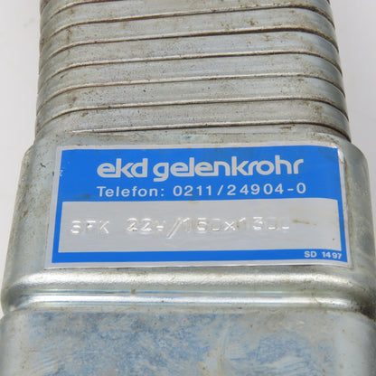 EDK Gelenkohr 2-1/4" x 3" Flexible Steel Feed Thru Wireway Cable Carrier 51" OAL