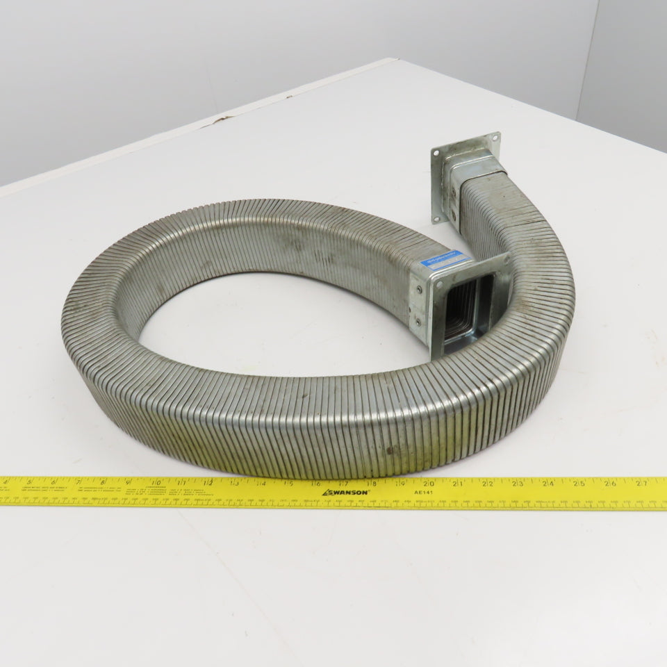 EDK Gelenkohr 2-1/4" x 3" Flexible Steel Feed Thru Wireway Cable Carrier 51" OAL
