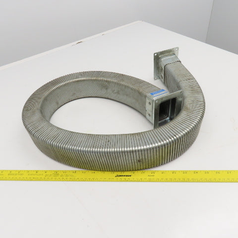 EDK Gelenkohr 2-1/4" x 3" Flexible Steel Feed Thru Wireway Cable Carrier 51" OAL