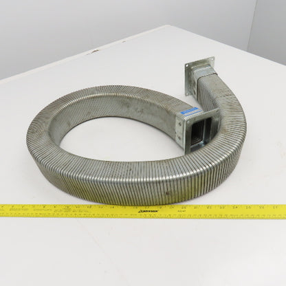 EDK Gelenkohr 2-1/4" x 3" Flexible Steel Feed Thru Wireway Cable Carrier 51" OAL