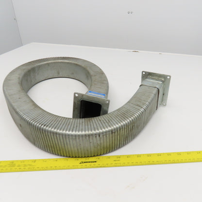EDK Gelenkohr 2-1/4" x 3" Flexible Steel Feed Thru Wireway Cable Carrier 51" OAL