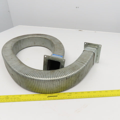 EDK Gelenkohr 2-1/4" x 3" Flexible Steel Feed Thru Wireway Cable Carrier 51" OAL