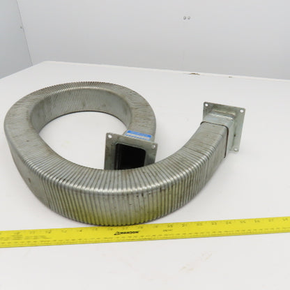 EDK Gelenkohr 2-1/4" x 3" Flexible Steel Feed Thru Wireway Cable Carrier 51" OAL