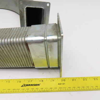 EDK Gelenkohr 2-1/4" x 3" Flexible Steel Feed Thru Wireway Cable Carrier 51" OAL