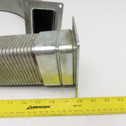EDK Gelenkohr 2-1/4" x 3" Flexible Steel Feed Thru Wireway Cable Carrier 51" OAL