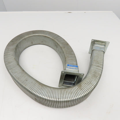 EDK Gelenkohr 2-1/4" x 3" Flexible Steel Feed Thru Wireway Cable Carrier 51" OAL