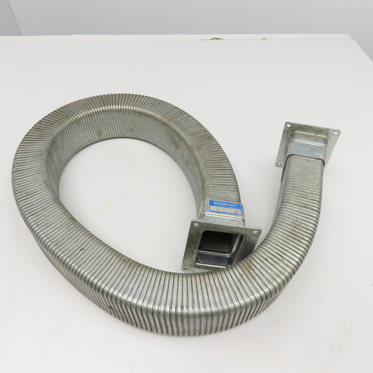 EDK Gelenkohr 2-1/4" x 3" Flexible Steel Feed Thru Wireway Cable Carrier 51" OAL