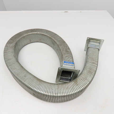 EDK Gelenkohr 2-1/4" x 3" Flexible Steel Feed Thru Wireway Cable Carrier 51" OAL