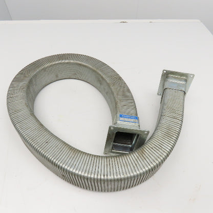 EDK Gelenkohr 2-1/4" x 3" Flexible Steel Feed Thru Wireway Cable Carrier 51" OAL