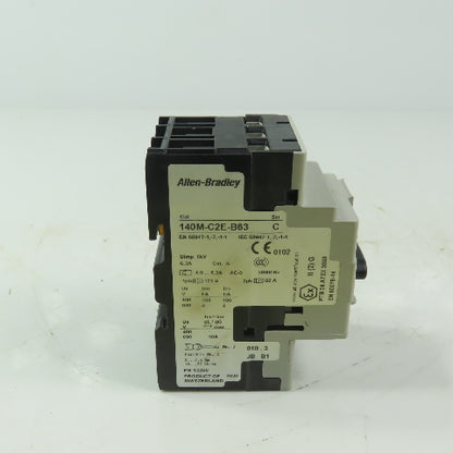 Allen Bradley 140M-C2E-63  Ser C Circuit Breaker 3 Pole 4.0 - 6.3A 600V