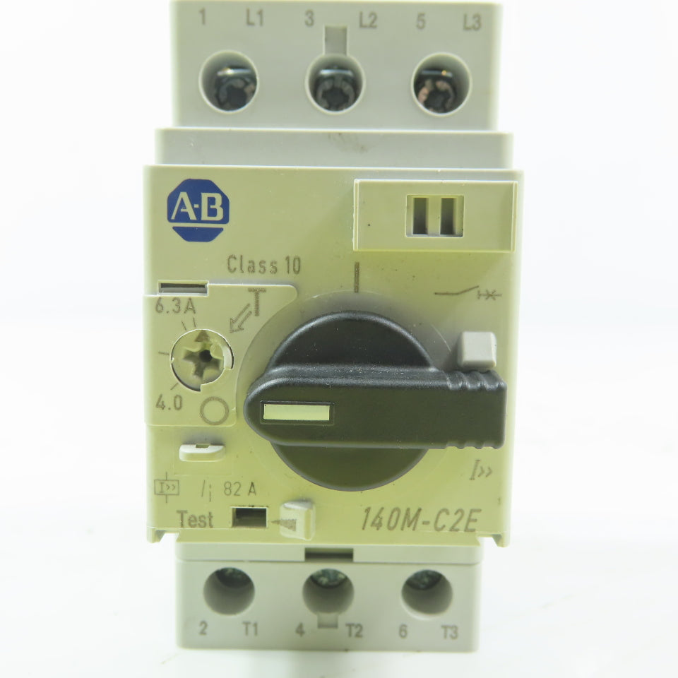 Allen Bradley 140M-C2E-63  Ser C Circuit Breaker 3 Pole 4.0 - 6.3A 600V