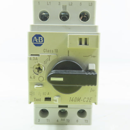 Allen Bradley 140M-C2E-63  Ser C Circuit Breaker 3 Pole 4.0 - 6.3A 600V