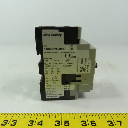 Allen Bradley 140M-C2E-63  Ser C Circuit Breaker 4-6.3A  3 Pole W/140M-C-AFA10