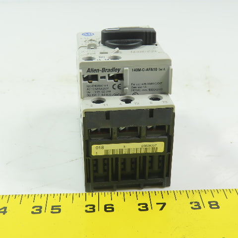 Allen Bradley 140M-C2E-63  Ser C Circuit Breaker 4-6.3A  3 Pole W/140M-C-AFA10
