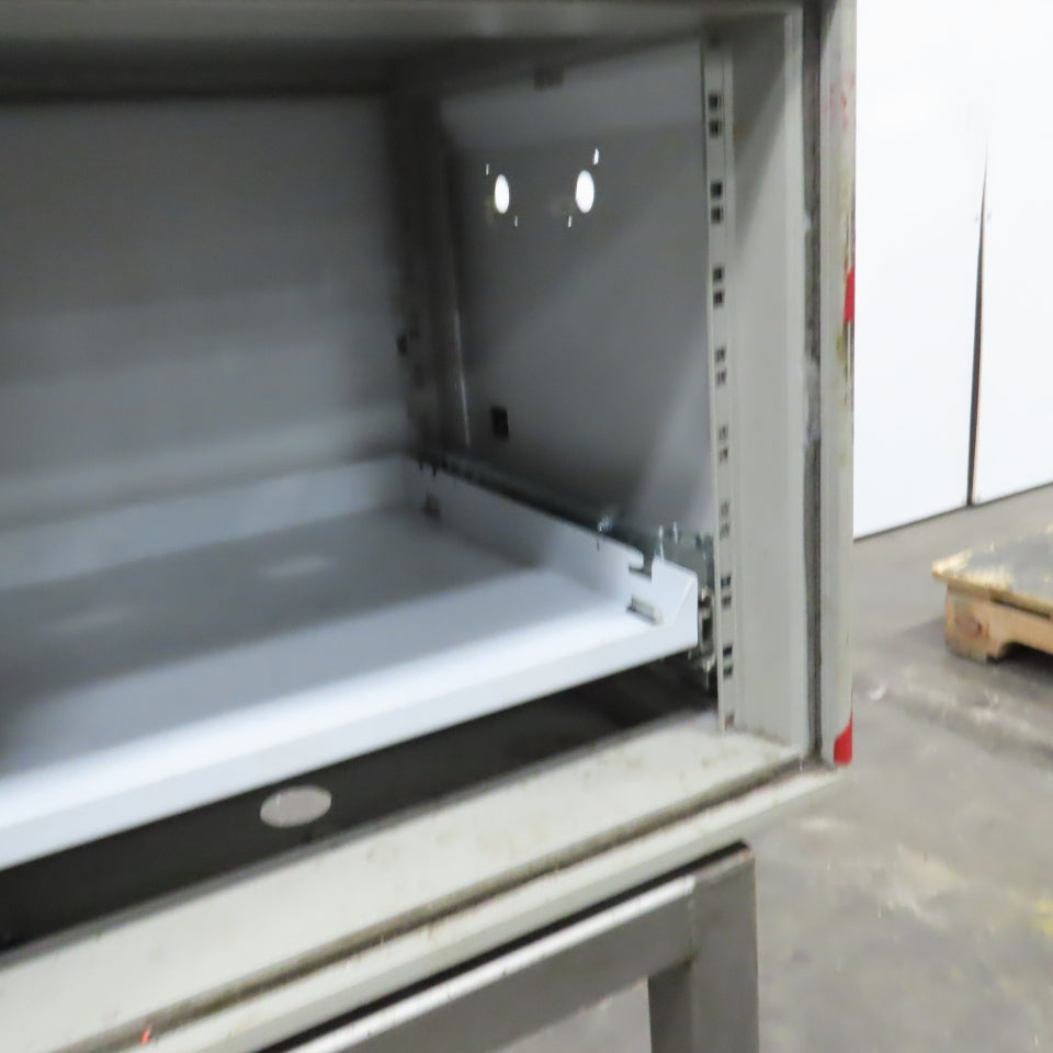 21" x 19" x 18" Electrical Enclosure On Pedestal W/Drawer & Wheel Package 36"OAH