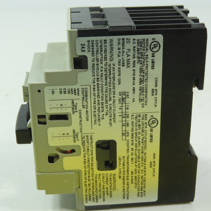 Allen Bradley 140M-D8E-C20  Ser C Circuit Breaker 14.5-20A 600V 3P W/40M-C-AFA10
