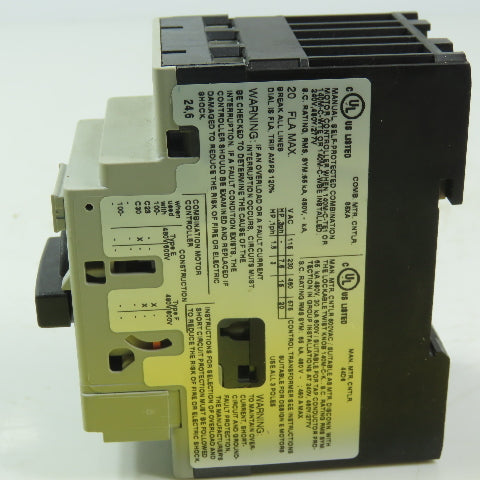 Allen Bradley 140M-D8E-C20  Ser C Circuit Breaker 14.5-20A 600V 3P W/40M-C-AFA10