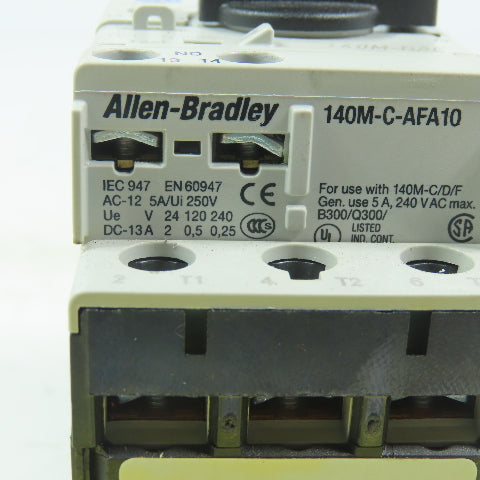 Allen Bradley 140M-D8E-C20  Ser C Circuit Breaker 14.5-20A 600V 3P W/40M-C-AFA10