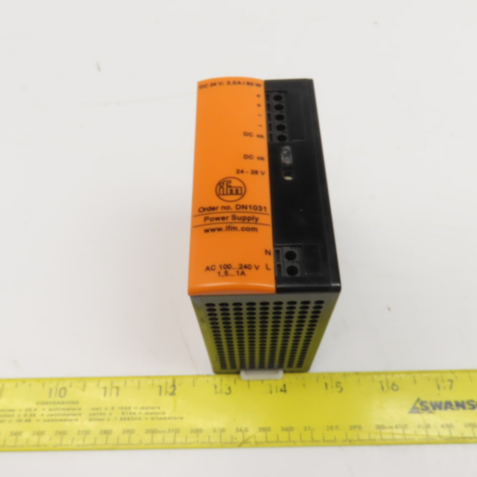 IFM DN1031 Power Supply 100-240V Input 24-28VDC Output