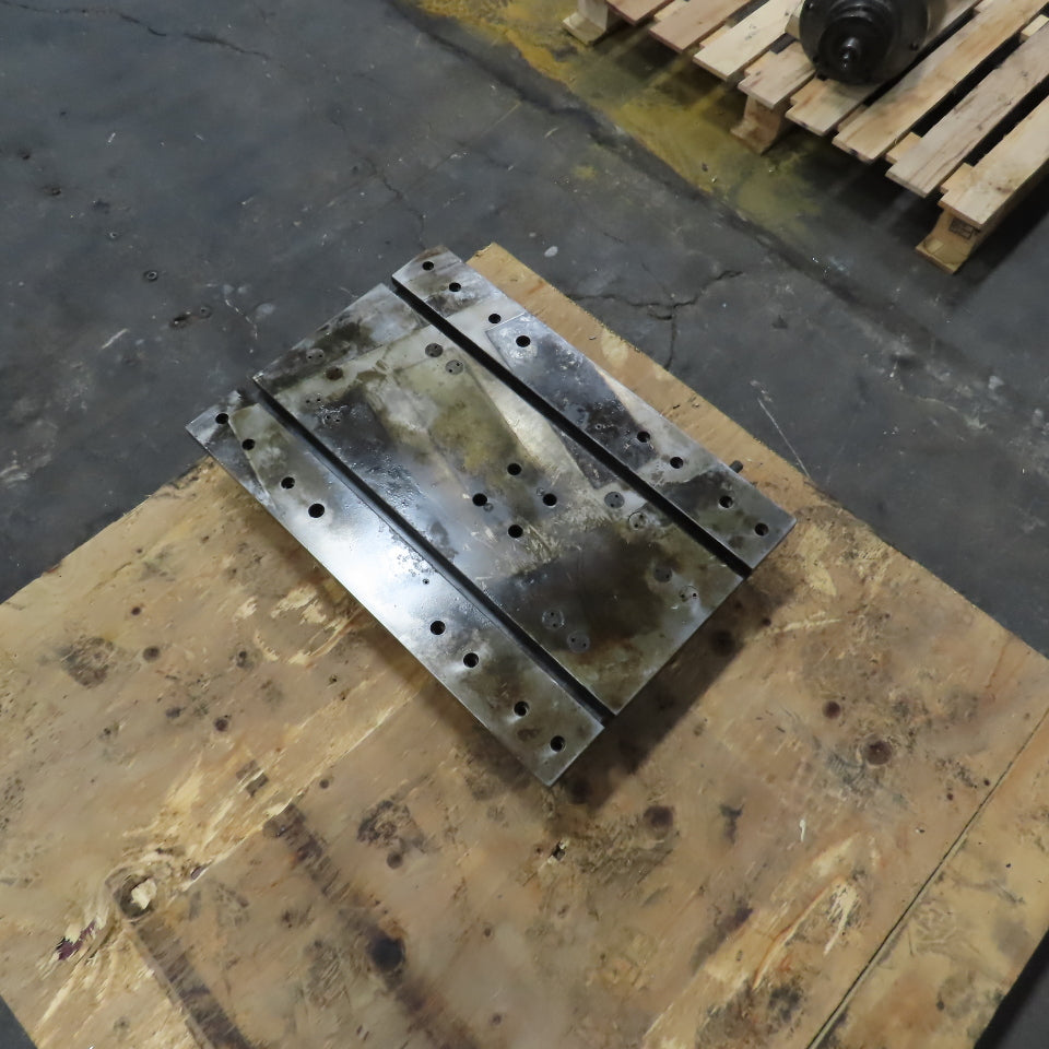 26-3/4x18-1/2 x1-3/8" Thick Steel Slotted Jig Fixture Setup Plate 30.5mm T-Slots