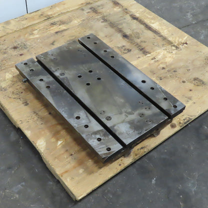 26-3/4x18-1/2 x1-3/8" Thick Steel Slotted Jig Fixture Setup Plate 30.5mm T-Slots