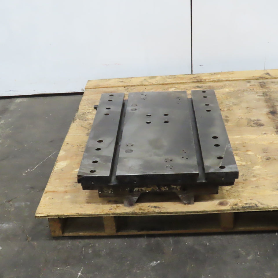 26-3/4x18-1/2 x1-3/8" Thick Steel Slotted Jig Fixture Setup Plate 30.5mm T-Slots