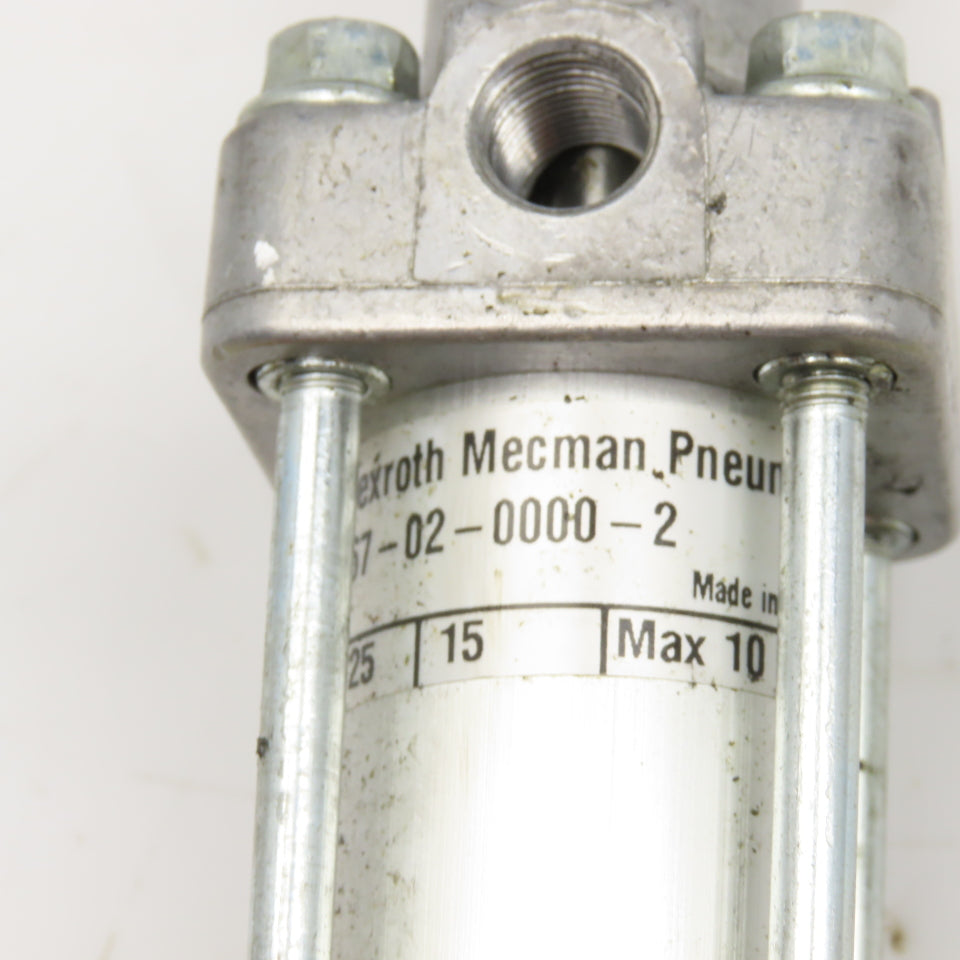 Rexroth Mecman 167-02-0000-2 25mm Bore 15mm Stroke Double Acting Air Cylinder