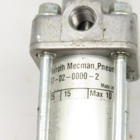 Rexroth Mecman 167-02-0000-2 25mm Bore 15mm Stroke Double Acting Air Cylinder