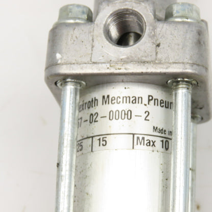 Rexroth Mecman 167-02-0000-2 25mm Bore 15mm Stroke Double Acting Air Cylinder