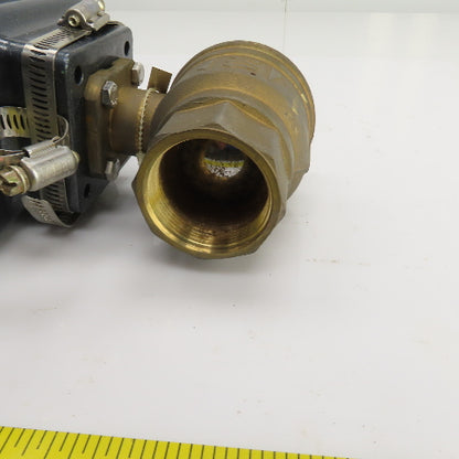 DynaQuip DynaMatic 6CX20 Electronic Actuated Brass Ball Valve 1-1/2" FNPT 115V