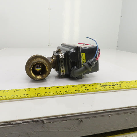 DynaQuip DynaMatic 6CX20 Electronic Actuated Brass Ball Valve 1-1/2" FNPT 115V