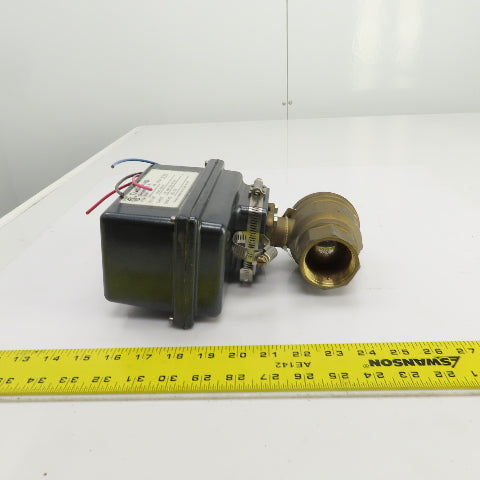 DynaQuip DynaMatic 6CX20 Electronic Actuated Brass Ball Valve 1-1/2" FNPT 115V