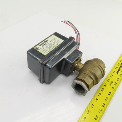DynaQuip DynaMatic 6CX20 Electronic Actuated Brass Ball Valve 1-1/2" FNPT 115V