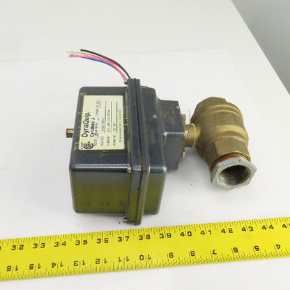 DynaQuip DynaMatic 6CX20 Electronic Actuated Brass Ball Valve 1-1/2" FNPT 115V